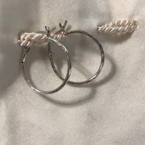 Small silver hoops